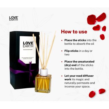 Love Earth: Reed Diffuser (Rose) - 30ml