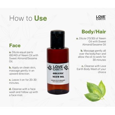 Love Earth: Organic Neem Oil - 100ml