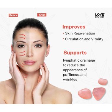 Love Earth: Rose Quartz Gua Sha - 100gm