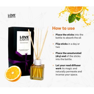 Love Earth: Reed Diffuser (Orange) - 30ml