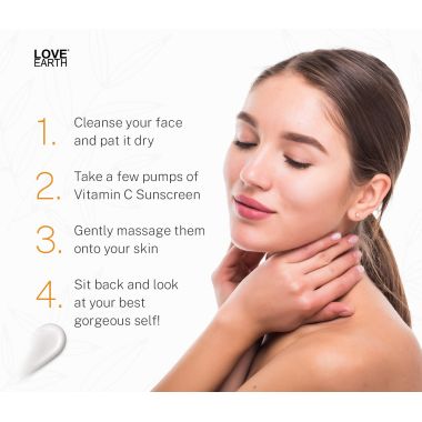 Love Earth: Vitamin C Sunscreen SPF-50 - 100ml