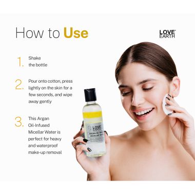 Love Earth: Argan Oil-Infused Micellar Water - 100ml