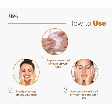 Love Earth: Vitamin C and Glutathione Face Scrub - 50gm