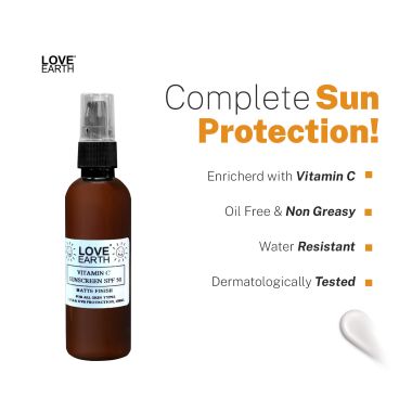 Love Earth: Vitamin C Sunscreen SPF 50 - 50ml