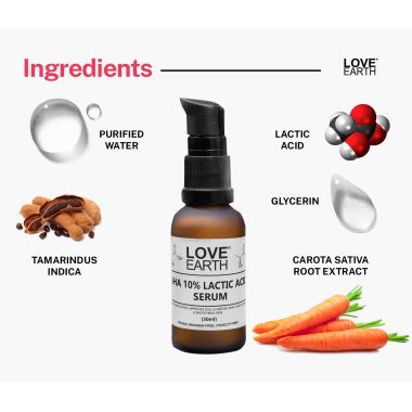 Love Earth: AHA 10% Lactic Acid Serum - 30ml