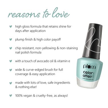 Plum: Plum Color Affair Nail Polish Summer Sorbet Collection | Mint - 154 ()