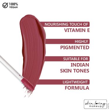 Plum: Plum Matte In Heaven Liquid Lipstick (Lychee-licious - 121) - 4.5ml