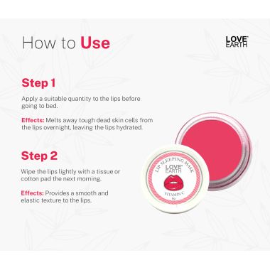Love Earth: Lip Sleeping Mask - 8gm