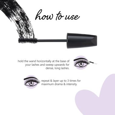 Plum: Plum Eye-Swear-By Volume Mascara(Black) - 6ml
