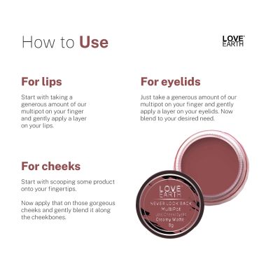 Love Earth: Lip & Cheek Tint - Never Look Back - 8gm