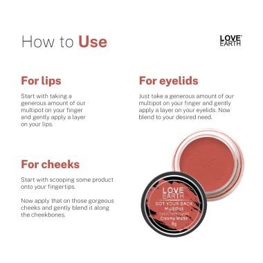 Love Earth: Lip & Cheek Tint - Got Your Back - 8gm