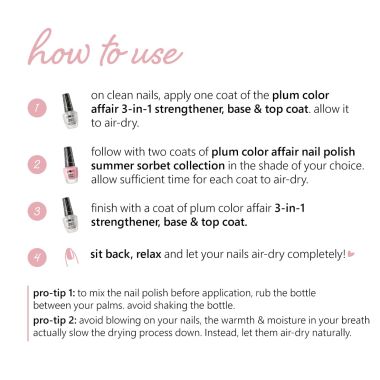 Plum: Plum Color Affair Nail Polish Summer Sorbet Collection | Strawberry - 155 ()