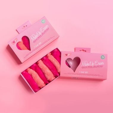 Makeup Eraser: I Heart You 7 Day Set - Includes 7 Mini MakeUp Erasers