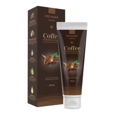 Priveda: Daily-Use Hydrating Coffee Face Wash - 100ml| For All Skin | Suitable For Both Women And Men