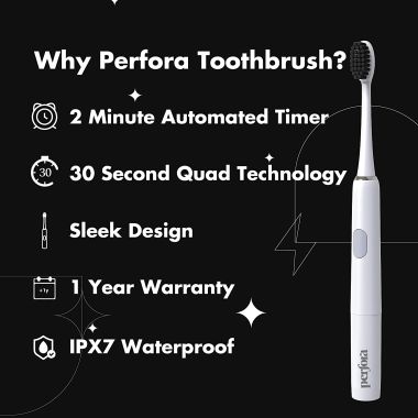 Perfora: Electric Toothbrush - Moonstone White
