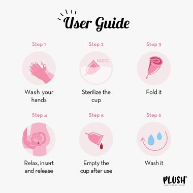 Plush: 100% Reusable Menstrual Cup for Women with Cotton Pouch - Extra Small