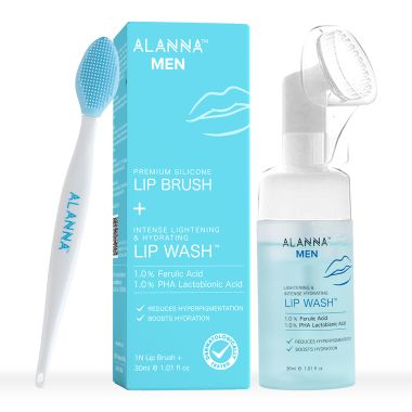 ALANNA: Intense Brightening & Hydrating Lip Wash + Lip Brush (Men) - 30ml