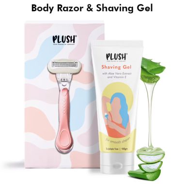 Plush: Plush Sensitive Shaving Kit for Women - 1 Irritation-Free 5-Blade...