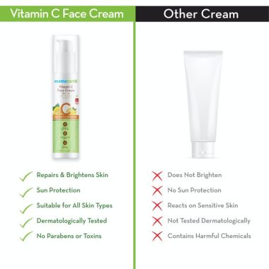 Mamaearth: Vitamin C Cream for skin brightening - 50gm
