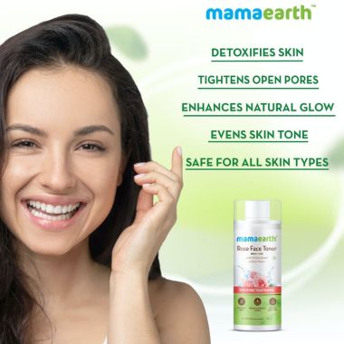 Mamaearth: Rose Water Face Toner for detoxification - 200ml