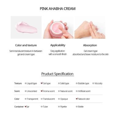 Nacific: Pink AHA/BHA Cream - 50ml