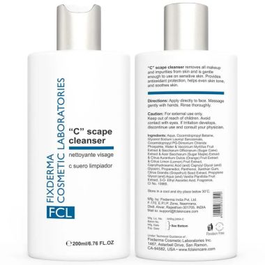 Fixderma Cosmetic Laboratories: C Scape Cleanser - 200ml
