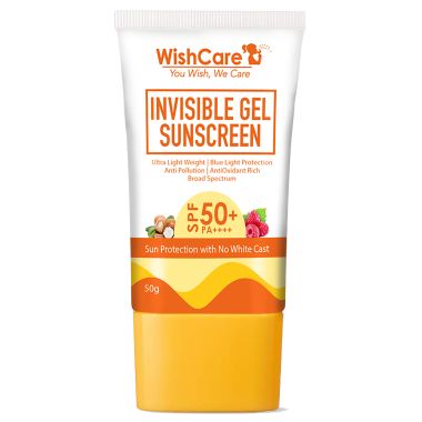 WishCare: Invisible Gel Sunscreen SPF50+ PA++++ - 50gm