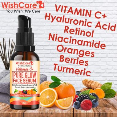 WishCare: Vitamin C+ Pure Glow Face Serum - 30gm