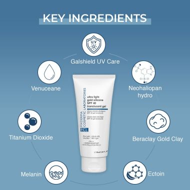 Fixderma Cosmetic Laboratories	: Ultra Light Gold Silicone SPF 40 Translucent Gel - 50ml