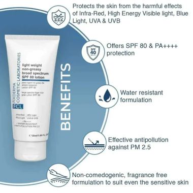 Fixderma Cosmetic Laboratories	: Light Weight SPF 80 Sunscreen - 50ml