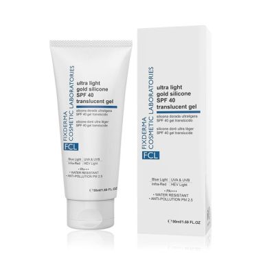 Fixderma Cosmetic Laboratories	: Ultra Light Gold Silicone SPF 40 Translucent Gel - 50ml
