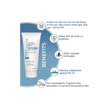 Fixderma Cosmetic Laboratories	: Ultra Light Gold Silicone SPF 40 Translucent Gel - 50ml