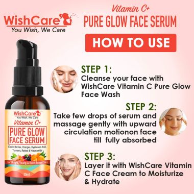 WishCare: Vitamin C+ Pure Glow Face Serum - 30gm