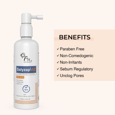 Fixderma	: Salyzap AZ For Body Acne Spray - 100ml