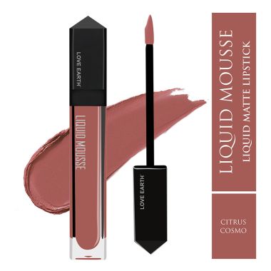 Love Earth: Liquid Mousse Lipstick - Citrus Cosmo Matte Finish  - 6ml