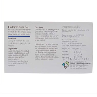 Fixderma	: Scar Gel - 15ml