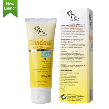 Fixderma	: Shadow SPF 30 Lotion For Kids - 75gm