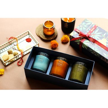 Sukoon: Scent Trio- 3 premium scented candles