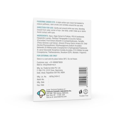 Fixderma	: Under Eye Cream - 20gm