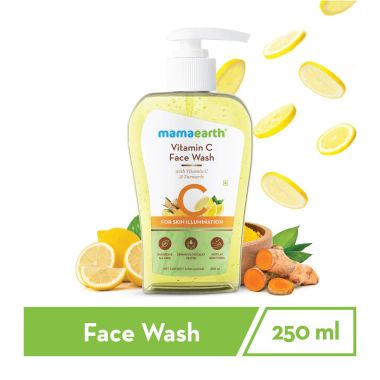 Mamaearth: Vitamin C Face Wash with Vitamin C and Turmeric for Skin Illumination - 250ml