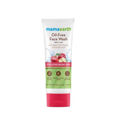 Mamaearth: Oil-Free Face Wash with Apple Cider Vinegar & Salicylic Acid  100 ml