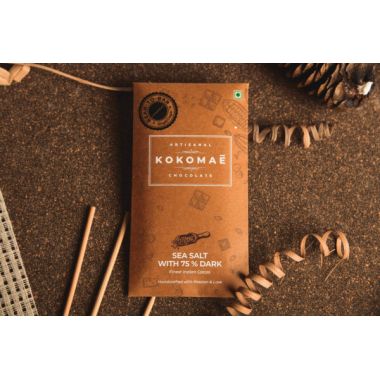 Kokomae: Indian Single Origin Sea Salt 75% Dark - 50 gm