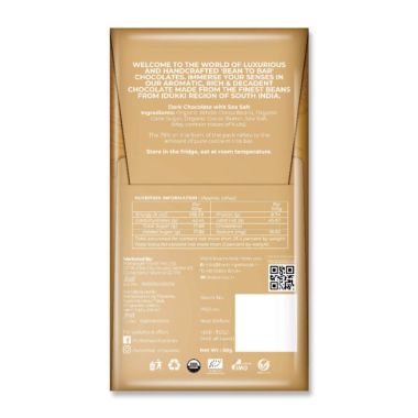Kokomae: Indian Single Origin Sea Salt 75% Dark - 50 gm
