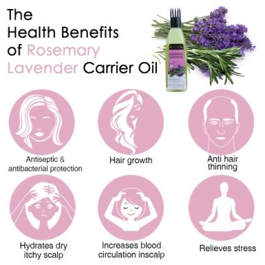 Soulflower: Rosemary Lavender Healthy Hair Oil For Unisex - 120ml