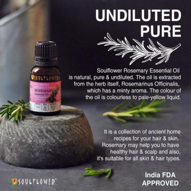 Soulflower: Rosemary Essential Oil - 15ml
