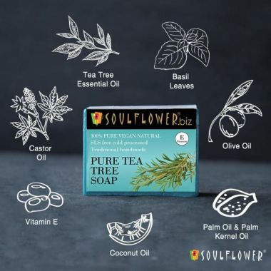 Soulflower: Pure Tea Tree Soap - 150g