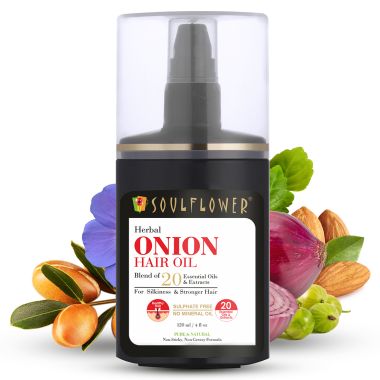 Soulflower: Herbal Onion Hair Growth Oil - 120ml