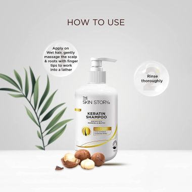 The Skin Story: Keratin Shampoo - Instant Anti -Frizz - 190ml