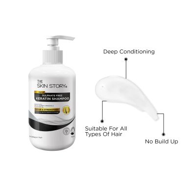 The Skin Story: New Sulfate Free Keratin Shampoo , Daily Care - 190 ml
