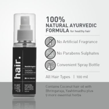 PURECURE+CO: Hair Neelibringadi Oil - 100ml